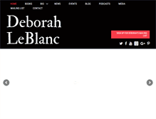Tablet Screenshot of deborahleblanc.com
